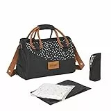 Badabulle Wickeltasche Pocketstyle Black Caramel, mit extra viel Stauraum und Innenfächern