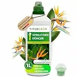 Purgrün® Strelitzien-Dünger 1 Liter – Für prächtige Blüten & gesundes Wachstum – Schnelle Wirkung – Premium-Flüssigdünger mit Spurennährstoffen – Blumendünger für 400 Liter Gießwasser
