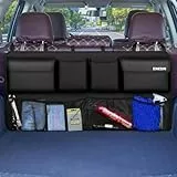 Einesin Kofferraum Organizer Auto, Aufbewahrungstasche, Kofferraumtasche Auto mit Starkes elastisches, Zauberstabstruktur für SUV