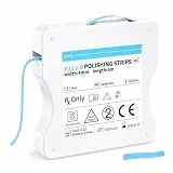 Zahn Schleifpapier,Tragbar Zahnschleifpapier für Enge Zwischenräume,Dental Polierstreifen Zahnschleifpapier zum Polieren von Zähnen,4mm Breite - 6M/Rollen/Box,Harz Zahn Polier Interdental(Blau)