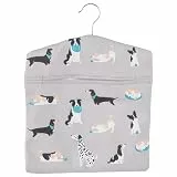 Beldray Wäscheklammerbeutel für Wäscheständer, Klammerbeutel mit Haken für 100 Wäscheklammern, Klammerkorb für Badewanne & Wäscheständer Klein, Hundedesign, 33 x 30 cm