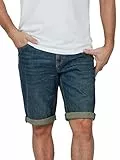 TOM TAILOR Jeans Shorts Herren Stretch Kurz Regular Slim Fit Josh Kurze Hosen Bermuda Shorts Sommer Denim Einfarbig Blau w34, Größe:W 34, Farbe:Stone Blue Denim Tint (10147)