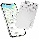TIMU Air Smart Tag Card Funktioniert mit Apple Find My, Dünne Geldbörsen Tracker Karte IP68 Wasserdicht (Nur iOS), Wiederaufladbarer Wallet Tracker, Tag Karte für Geldbeutel/Koffer, Weiß