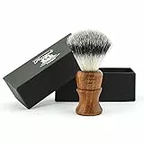 Haryali London Synthetic Hair Shaving Brush with Rosewood Brush Handle