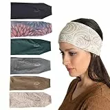 myMareCo Set mit 6 Stirnbändern, breit, schweißableitend, Reitsport und allen Sportbändern, kann unter Helm, Wandern, Yoga, Spin, fühlt sich an wie Seide, Ohrhörer an Ort und Stelle