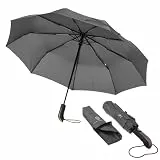 VON HEESEN Regenschirm (Grau, ohne Reise-Etui)
