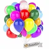 BIO Luftballons Geburtstag • ÖKO-TEST 'SEHR GUT' • 100 Stück • MADE IN EU ✓ Premium Ballons 100% Naturlatex • 11 Farben • plastikfrei & nachhaltig • Helium Luftballons Bunt aus natürlichen Rohstoffen
