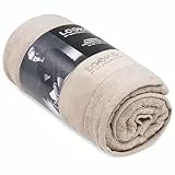 LOOKS BY WOLFGANG JOOP Saunahandtuch 80x200 cm - 100% Baumwolle, weich & saugstark, Badetuch beige