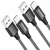 RAVIAD iPhone Ladekabel, Lightning Kabel [2Pack 1M] MFi Zertifiziert iPhone Kabel Kompatibel mit iPhone 14/13/13 Pro/12/12 Mini/12 Pro/11/11 Pro Max/XS/XS Max/XR/X/8 Plus/7/6s/5c/5s/SE 2020- Schwarz