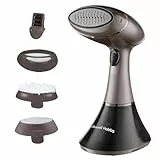 Russell Hobbs Dampfgarer für Kleidung, multifunktional, antibakteriell, Steam Genie Aroma (1800 W, 32 g/min Dampf, Reisebügeleisen, Keramik, 4 Zubehörteile: Duftdiffusor, Vorhänge, Kleidung) – 28040