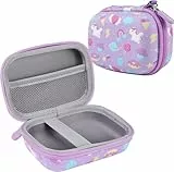 Leayjeen Kompaktkameratasche für Kinder, kompatibel mit ASTGMI/Gofunly/ZHUTA/Yokiss/HiMont/Hangrui/MJUM/HOOMOON, für Kinder, Ostern, Geburtstag, Geschenke (nur Hülle), Einhorn, Violett