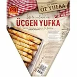 Öz Yufka Teigblätter dreieckig Täglich frischer Teig - Frisches Gebäck, Teigblätter Filoteig 360 Gramm x 3 Packungen mit Pufai Grocery