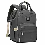 Pomelo Best Baby Wickelrucksack stylische Wickeltasche Rucksack mit Haken wasserdicht multifunktional Große Kapazität Rucksack für unterwegs