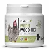 ReaVET Wurm-Kraut Pulver 50g, Sekundierend bei Wurmkur nach Wurmbefall für Hühner & Geflügel, kein Anthelminthikum, natürliche Rezeptur mit Saponinen & Bitterstoffen