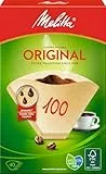 Melitta Filtertüten 100, Aromapor Papier, Naturbraun, (40 Stück) 1er Pack, kompatible mit Kaffeekocher