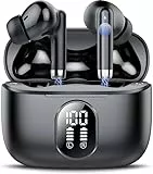 2026 Neue Bluetooth 5.4 Kopfhörer, QXQ Kopfhörer Kabellos Sport In Ear Headphones mit 4 ENC Mic, 40 Std Kabellose Kopfhörer Tiefer Bass, Noise Cancelling Earbuds Kompatibel Android iOS, Reines Schwarz