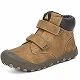 Mishansha Winterschuhe Jungen Mädchen Winterstiefel Kinder Schneestiefel Warm Winter Stiefel Winterboots Schneeboots Kinderstiefel Thermostiefel Wanderschuhe Braun,Gr.36