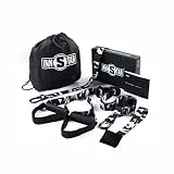 INNSTAR Schlingentrainer Set (Army/Grau/Grün): Sling Trainer Türanker, Griffe, Fußschlaufen und Trainingsgurt Verlängerung | Ganzkörpertraining mit eigenem Körpergewicht