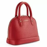 Lazarotti Bologna Leder Handtasche Damen | mit Henkel & abnehmbaren Tragegurt | mittelgroße Henkeltasche 24 cm