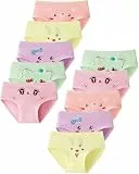 Charmi Mädchen Unterhosen Kinder Unterwäsche Baumwolle 10er Pack Niedliches Smiley-Gesicht 2-4 Jahre (Herstellergröße M)