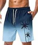 Danfiki Badehose Herren Lang Badeshorts Männer Innenhose Schwimmhosen Knielang Atmungsaktiv Schnelltrocknend Wasserabweisend Mit Tunnelzug Meshfutter