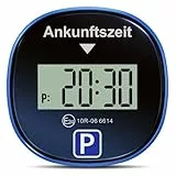 Gooofly Chrono Pro Parkscheibe Elektrisch mit Zulassung, Elektronische Parkscheibe mit Zulassung, Digitale Parkscheibe Auto, Elektrische Parkuhr mit 2 Displays & 3 Zeitmodi (1, Schwarz)
