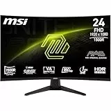 MSI MAG 244C Curved Gaming Monitor 24' FHD - VA 1500R 1920x1080, 1ms, Adaptive Sync - DP 1.2a, HDMI 2.0b CEC