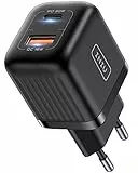 USB C Ladegerät, INIU 30W USB C Adapter 2-Port (USB C+USB A) USB-C Netzteil PD 3.0 Schnellladegerät Stecker für iPhone 15 14 13 12 Pro Max iPad Samsung S22 Ultra S21 Google Pixel 7 Tablet Laptop usw.
