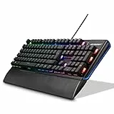 ERAZER Supporter X20 mechanische Gaming Tastatur (extrem langlebige Switches, WASD, 100% Anti-Ghosting, austauschbare Schalter & Tastenkappen, RGB-Hintergrundbeleuchtung, QWERTZ)