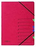 Pagna Ordnungsmappe Easy (Sammelmappe, 7 Fächer, 1-7) rot