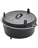 Groenberg Askja Pot 10 L I gusseiserner Topf mit Deckel für Ofen & Induktion I Gusstopf zum Braten & Schmoren I Ideal für Brot, Eintöpfe & Aufläufe I gleichmäßige Wärmeverteilung