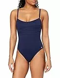 Haute pression A1001 - Maillot de bain une pièce - Uni - Femme - Bleu,FR: 46 (Taille faricant: 46)