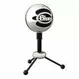Blue Snowball USB-Mikrofon Für Aufnahmen, Streaming, Podcasting, Gaming Auf PC Und Mac, Kondensatormikrofon Mit Nieren- Und Kugelcharakteristik Und Stilvollem Retro-Design - Silber