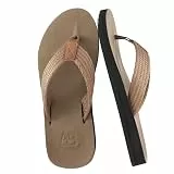 AX BOXING Flip Flops Herren Sommer Orthopädische Zehentrenner U-förmige Ferse Leichte Yoga Fußbett Badelatschen Sandalen Beach Pool Braun 43