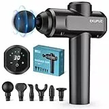 Massagepistole, EKUPUZ Massage Gun mit 30 Geschwindigkeiten 6 Massageköpfen Massage Pistole Muskel Massagegerät und USB C Ladeanschluss Massagepistolen für Schulter Nacken Rücken Entspannung