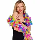 WIDMANN MILANO PARTY FASHION 12092 Federboa, Damen, Geblümt, Mehrfarbig, 80 g