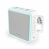 Honeywell Home DW915S Serie 9 Tragbar, verdrahteter oder Funk-LED-Gong (weiß) || mit 11 Melodien