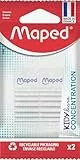 Maped - 2 Radierer KIDY LEARN CONCENTRATION - strukturierte Oberfläche - sensorische Stimulation - Effizienter Radiergummi - Made in France - recycelbare Papierverpackung