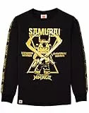 LEGO Ninjago T-Shirt Jungen Kinder Samurai Krieger Langarm schwarzes Top 7 Jahre