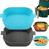 Silikon Backform für Heißluftfritteuse-Backpapier Für Heißluftfritteuse Zuschnitte,Silikonform Für Airfryer Zubehör Silikonbackformen Air Fryer Silikon Accessories Silikoneinsatz