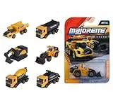 Majorette Auto Volvo Construction Premium (1 Baustellenfahrzeug) - Spielzeugauto aus Metall mit Freilauf & beweglichem Teil, zufällige Auswahl aus 6 Baufahrzeugen für Kinder ab 3 Jahre, 7,5 cm