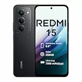 XIAOMI Redmi 15-4G 8+256 GB Smartphone, Bildschirm von 6,9 Zoll 120 Hz, Dual-Kamera 50MP, Snapdragon 685, 7000 mAh,Schwarz (kein Ladegerät enthalten)