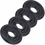 ScSPORTS® Hantelscheiben 30mm Set 2–120 kg aus Gusseisen, Gewichtsscheiben für 30 mm Hantelstangen, Hantelscheibe für Krafttraining, Gewichte für Zuhause, Home Gym & Muskelaufbau