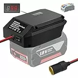 Adapter für Bosch GBA 18V Akku - 18V auf 12V Step Down Konverter mit Zigarettenanzünder Schnittstelle - für Bosch Professional System Akku GBA Batterien, Power Wheel Adapter für alle Autogeräte
