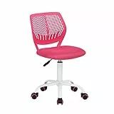 FurnitureR Bunter Schreibtischstuhl, moderner höhenverstellbarer Computerstuhl ohne Armlehnen, ergonomischer Drehstuhl für Kinderzimmer und Home Office