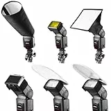 Walimex pro Systemblitz Lichtformer Set inkl. Softbox, Farbfilter, Wabe und Reflektor