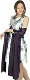 BlackButterfly Satin Hochzeit Brautjungfer Abschlussball stahlen Schärpe Schalverpackung Schal (Dunkelviolett, Einheitsgröße)