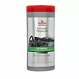 NIGRIN Kunststoffpflege-Tücher glänzend, Reinigung, Schutz und Pflege des Fahrzeug-Innenraums, für Kunststoff- und Vinyloberflächen, reißfest, glanz- & farbauffrischend, antistatisch, Frischepack, 30x