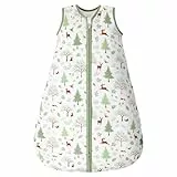 Looxii Baby Schlafsack Winter Baumwolle Winterschlafsack 2.5 TOG Schlafsäcke Warm Babyschlafsack Neugeborene für Herbst Winter Tiere und Wälder 0-6 Monate