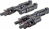 SCHWAIGER Solarstecker-Adapter 2 auf 1 Solarstecker 2 Solarmodule an einem Anschluss Solarstecker-Erweiterung Solar-Steckverbindung